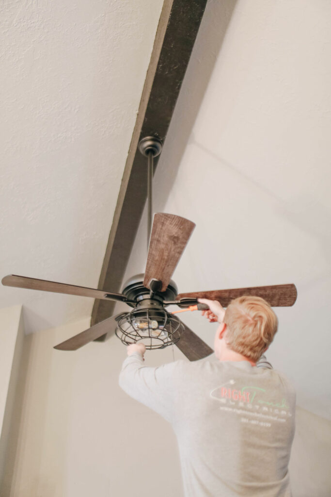 Ceiling Fan Installation in Houston, TX.