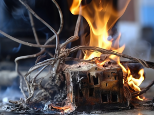 power surge exposed wires