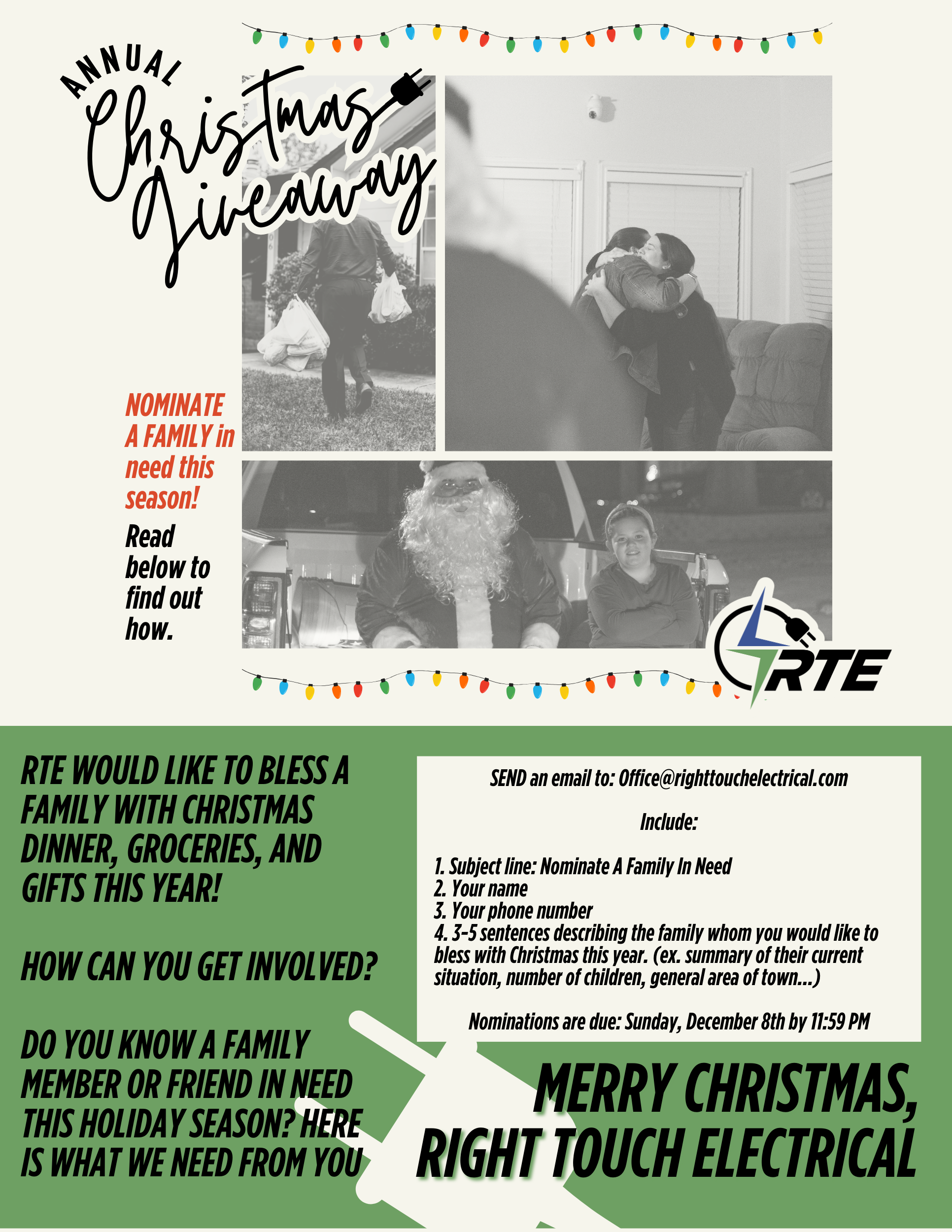 Christmas Giveaway. Nominate a Family in Need!